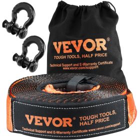 VEVOR Off-Road Recovery Kit, 3" x 30', Heavy Duty Winch Recovery Kit with 30,000 lbs Capacity Polyester Tow Strap, 44,092 lbs D-Ring Shackles