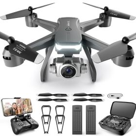 4DRC V14 RC Drone WIFI FPV 4K HD Wide Angle Dual Camera Quadcopter Portable With Bag ,2 Batteries Drone For Beginner,Headless Mode,Gesture Photo (Color: Black)
